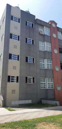 宣信國小外牆補強-保護工程、石頭漆施工