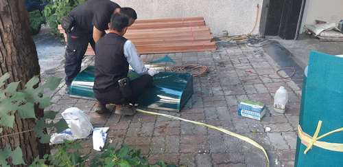 文華街整修工程，泥作工程 磁磚工程