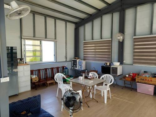 溪口資材室砌磚工程、泥作工程、地磚施工