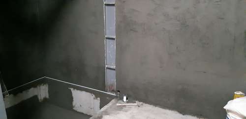 公明路機坑開挖(一)，泥作工程 磁磚工程