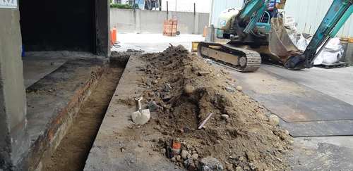 頭橋工業區 增建預鑄水溝，泥作工程 磁磚工程