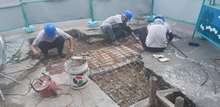 油研究所放樣、切割打除、瀝青工程,泥作工程 磁磚工程