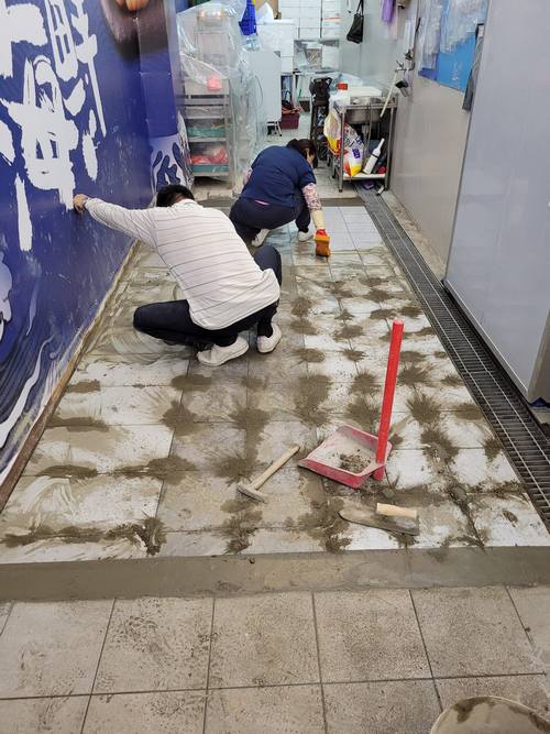 南田市場地面積水