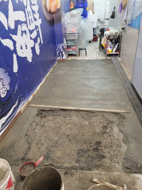 南田市場地面積水