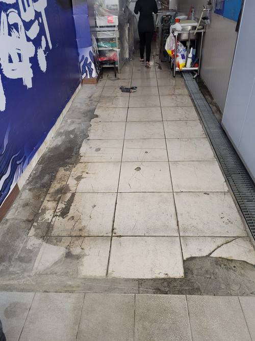 南田市場地面積水